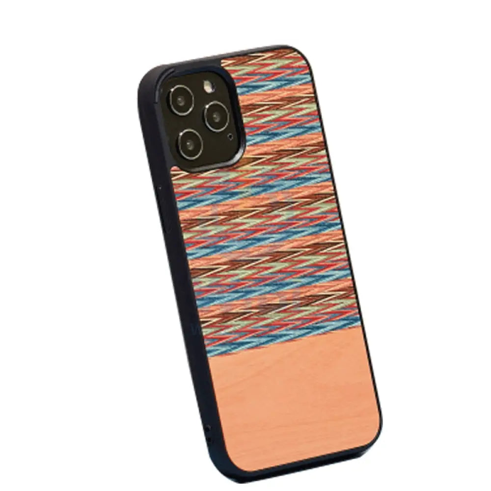 Wooden Case For iPhone 13 Pro - Browny Check Accessories > Mobiles & Tablets > Offer Zone