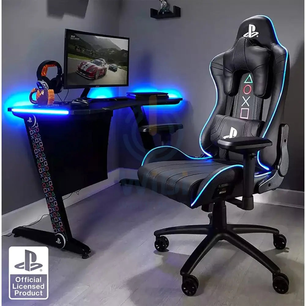 X-Rocker Sony PlayStation - Borealis PC Gaming Desk (2020) with LED’s Accessories > Other Accessories > Gaming Zone