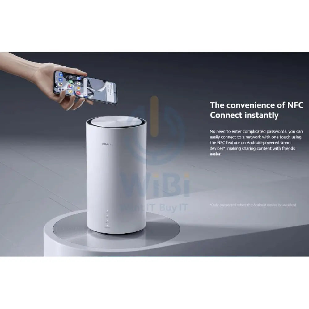 Xiaomi 5G CPE Pro V2 - 2.4GHz 5GHz Dual-Band / 2x 1000Mbps Adaptive WAN/LAN Port / 1x Nano SIM Card Slot Networking