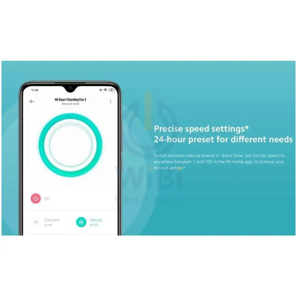 Xiaomi Mi Smart Standing Fan 2 White Accessories > Smart Devices