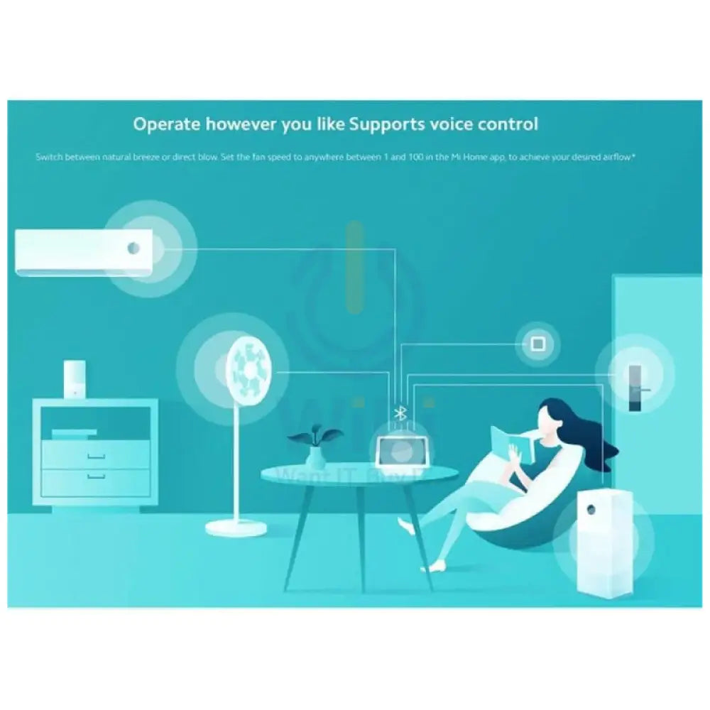 Xiaomi Mi Smart Standing Fan 2 White Accessories > Smart Devices