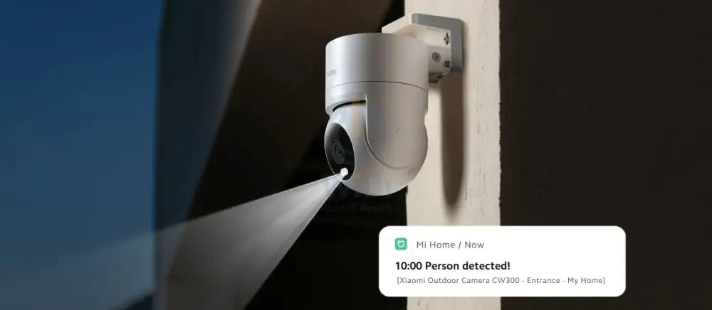 Xiaomi Outdoor Camera CW300 - 4MP Ultra-Clear / Two-way Intercom / Night Vision / AI Detection / Wi-Fi / White Cameras