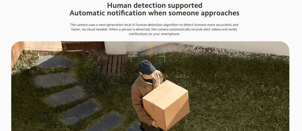 Xiaomi Outdoor Camera CW300 - 4MP Ultra-Clear / Two-way Intercom / Night Vision / AI Detection / Wi-Fi / White Cameras