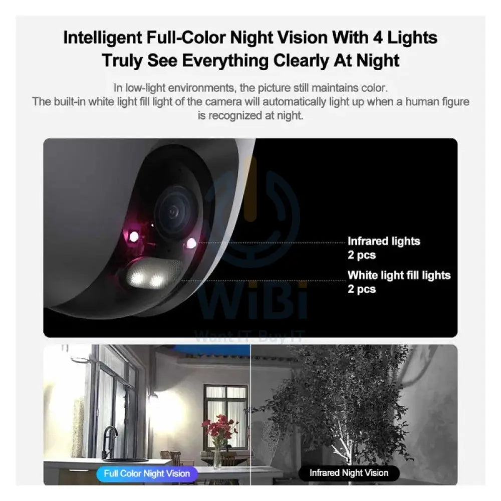Xiaomi Outdoor Camera CW400 - F1.6 Aperture / Full-Color Night Vision / AI Human Detection / White Cameras > Security