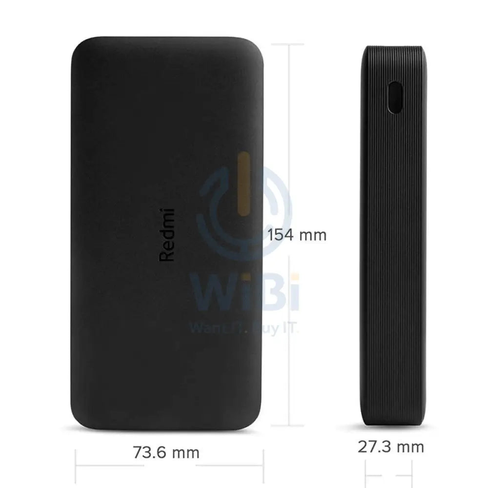 Xiaomi Redmi Power Bank - 20000mAh / Black Accessories > Power Bank