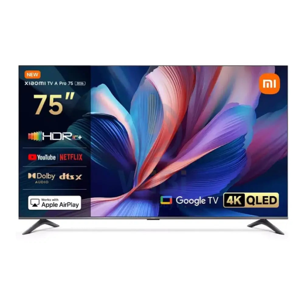 Xiaomi TV A Pro (2026)- 75’’ QLED / 60Hz / HDMI / USB 2.0 / Bluetooth / Wi-Fi / LAN / Google TV / Dark Gray Smart TV