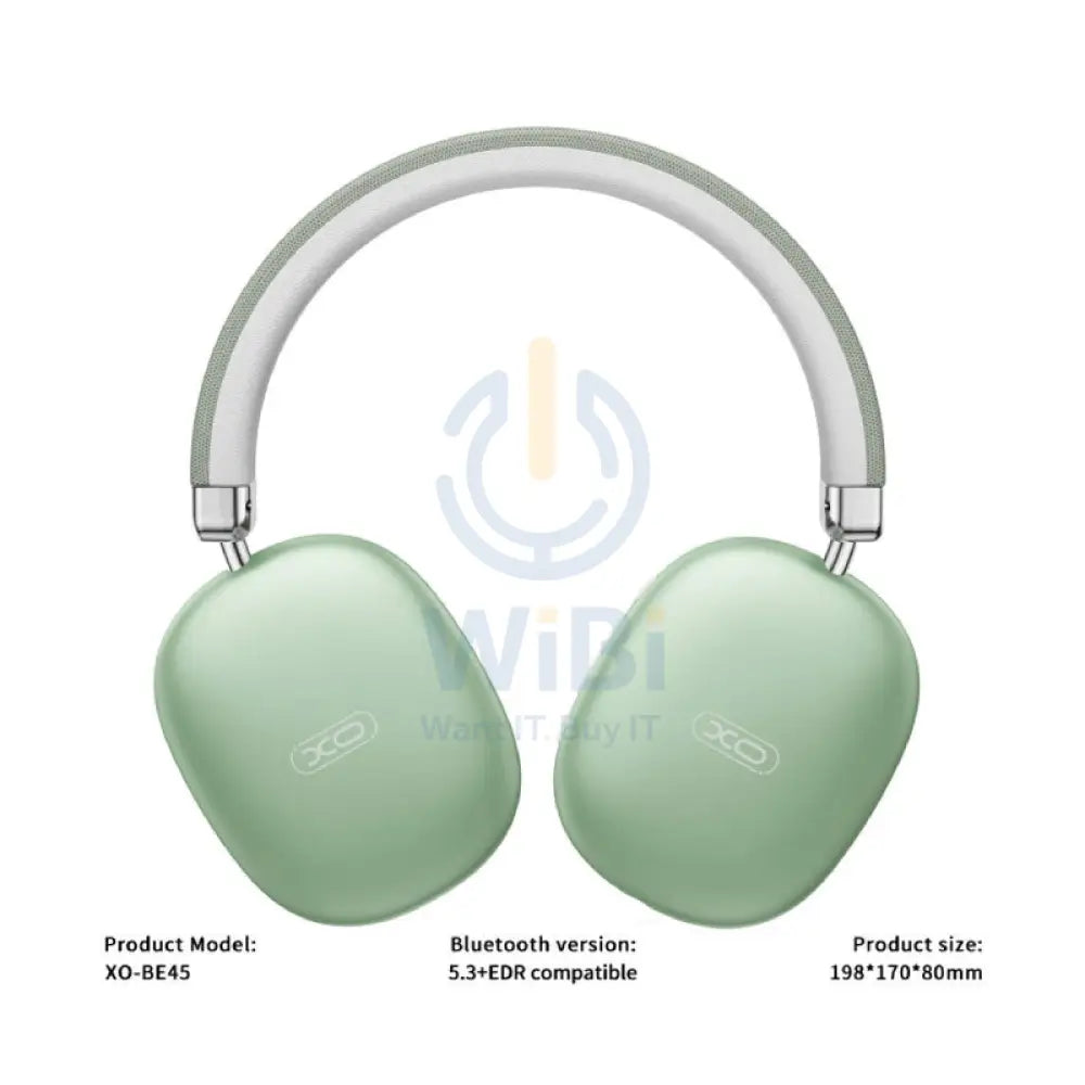 XO BE45 Beiguo Headband Headphone - Bluetooth / 400mAh / Green Accessories > Audio > Headphones