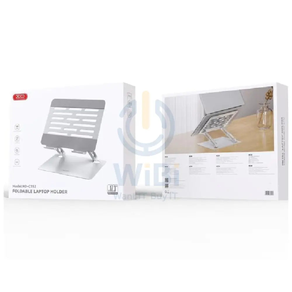 XO C152 Foldable Laptop Holder - Silver Accessories > Other Laptop Accessories