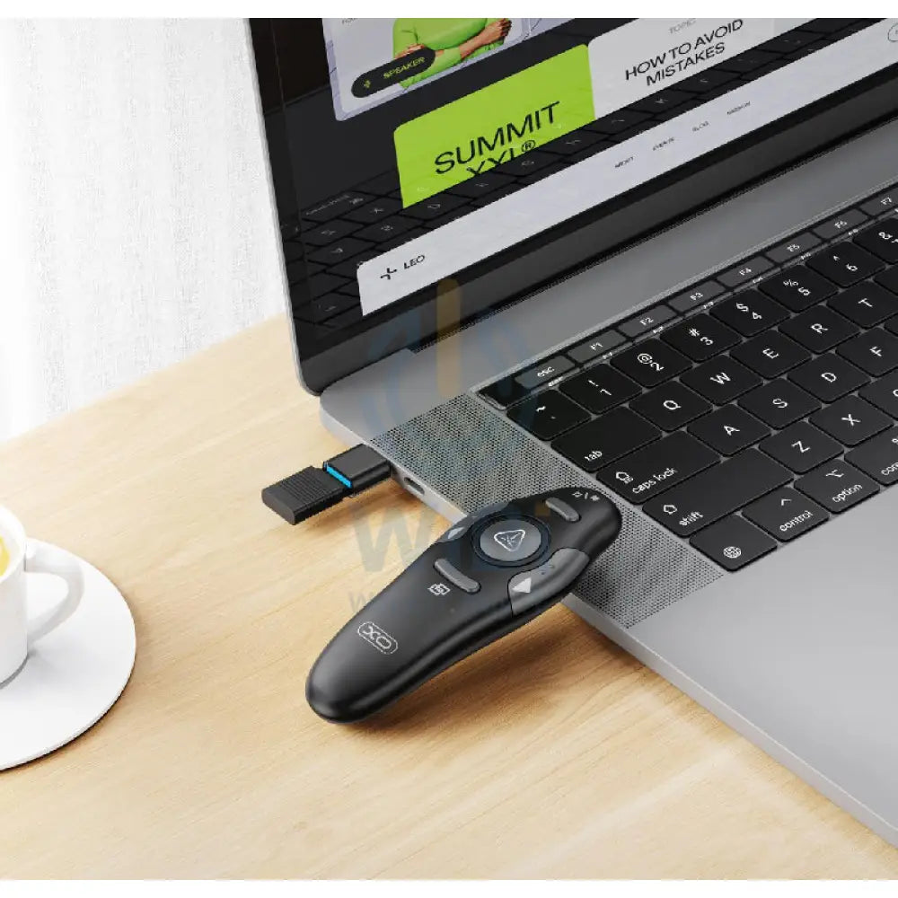 XO CF26 2-In-1 PPT Flip Pen with wireless Mouse Function - Black Accessories > Keyboard & Mouse