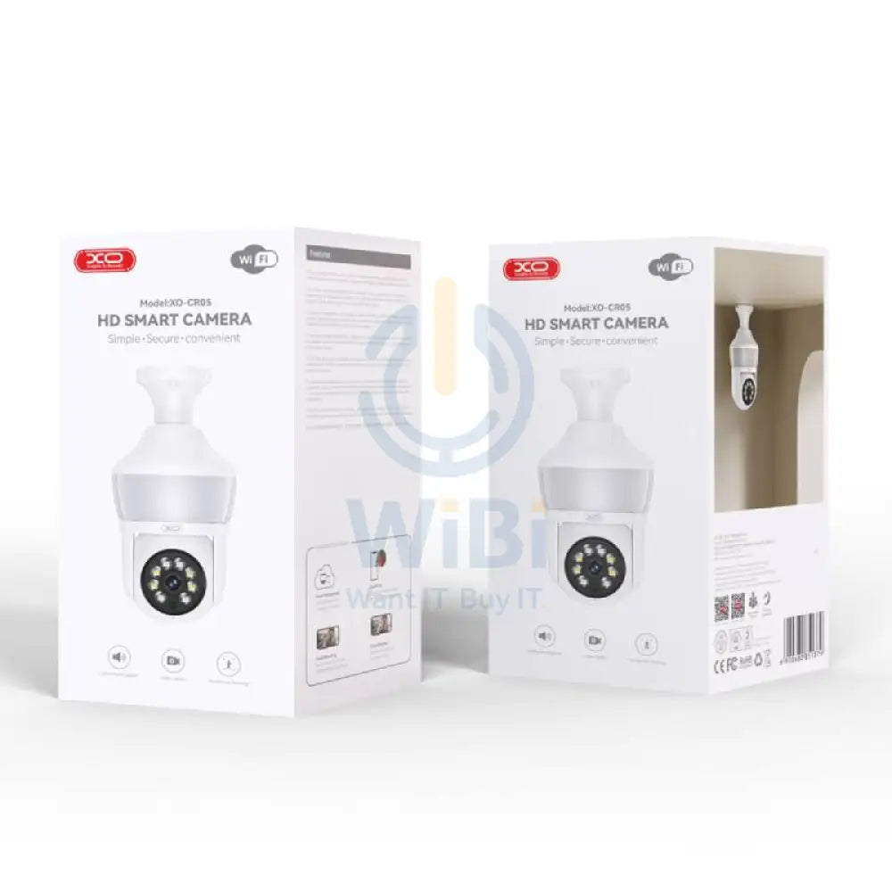 XO CR05 Magic Bulb 300W Pixel Camera - 3MP / 2.4G / WiFi / Bluetooth / E27 Network - White Cameras > Security Cameras
