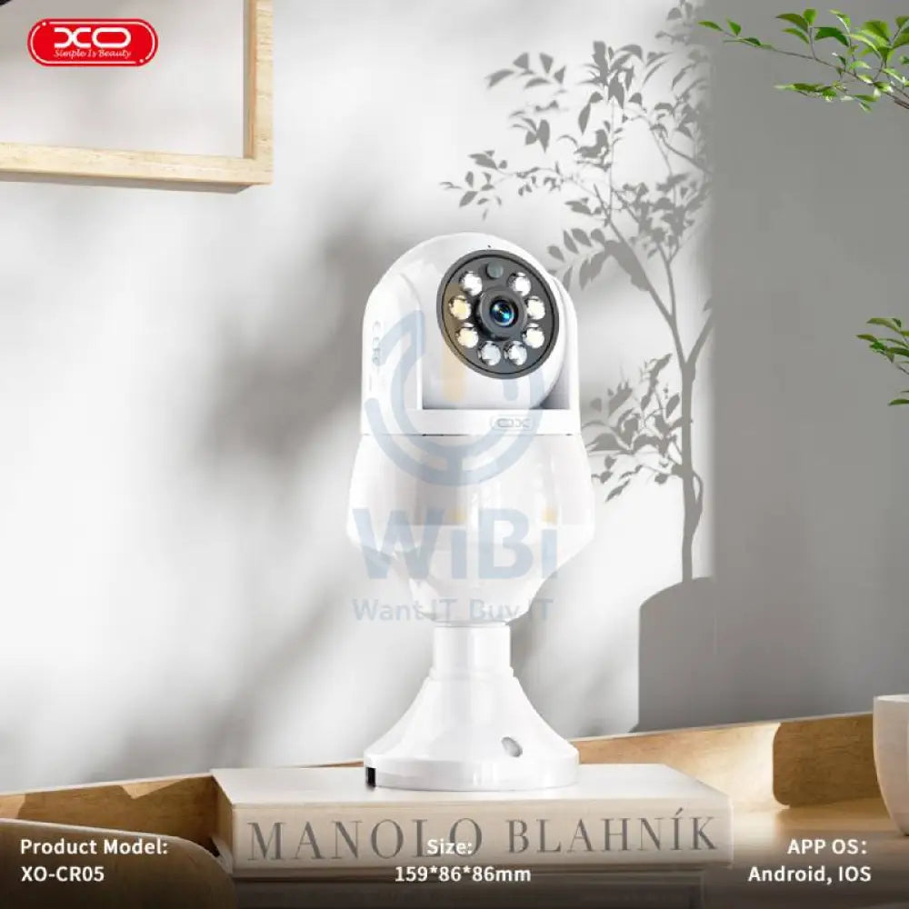 XO CR05 Magic Bulb 300W Pixel Camera - 3MP / 2.4G / WiFi / Bluetooth / E27 Network - White Cameras > Security Cameras