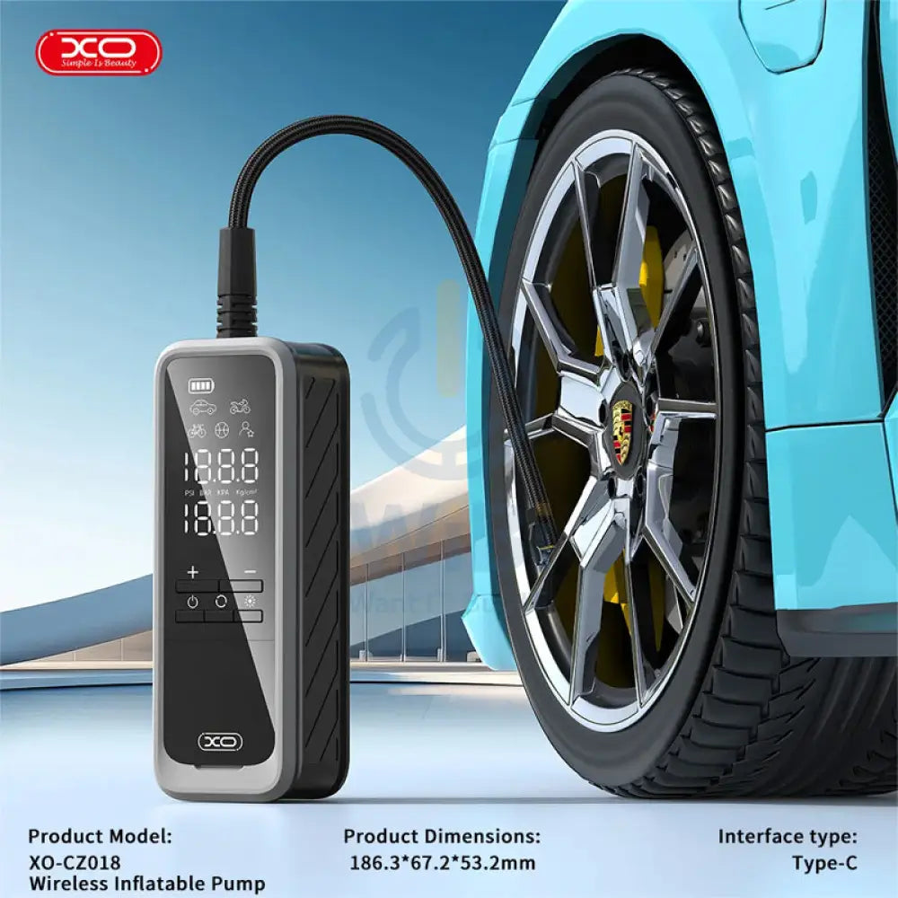 XO CZ018 Smart Portable Wireless Inflator Pump Accessories > Smart Devices