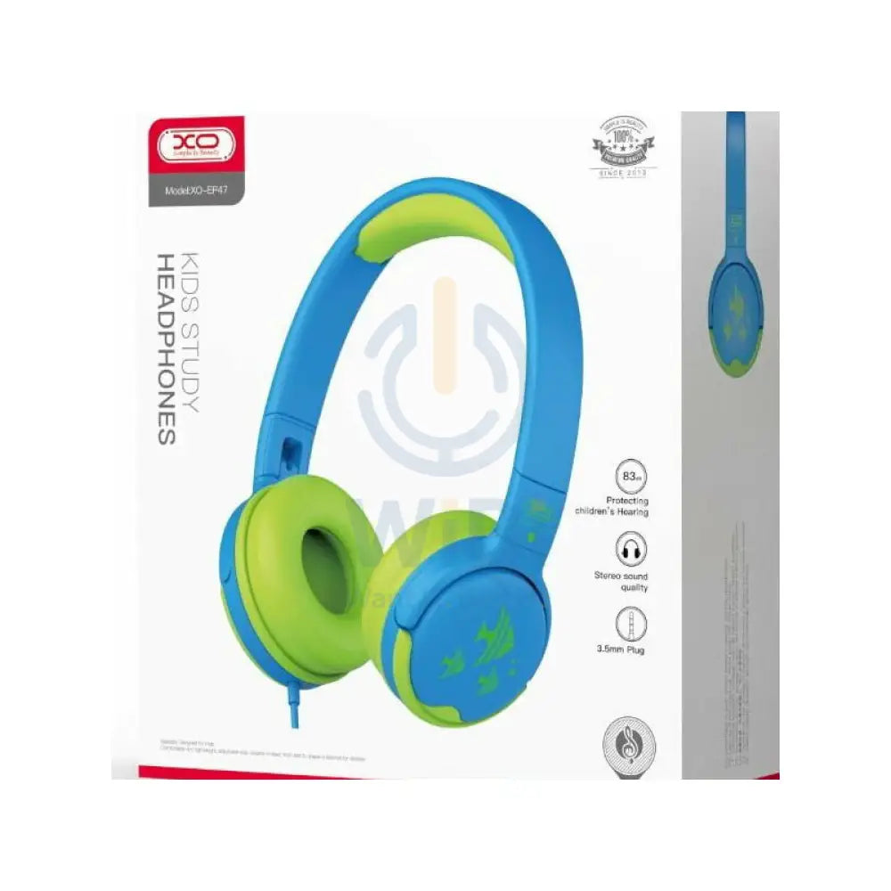 XO EP47 Kids Wired Headphone Wired / 1.2 Meter / Blue/Green Accessories > Audio > Headphones