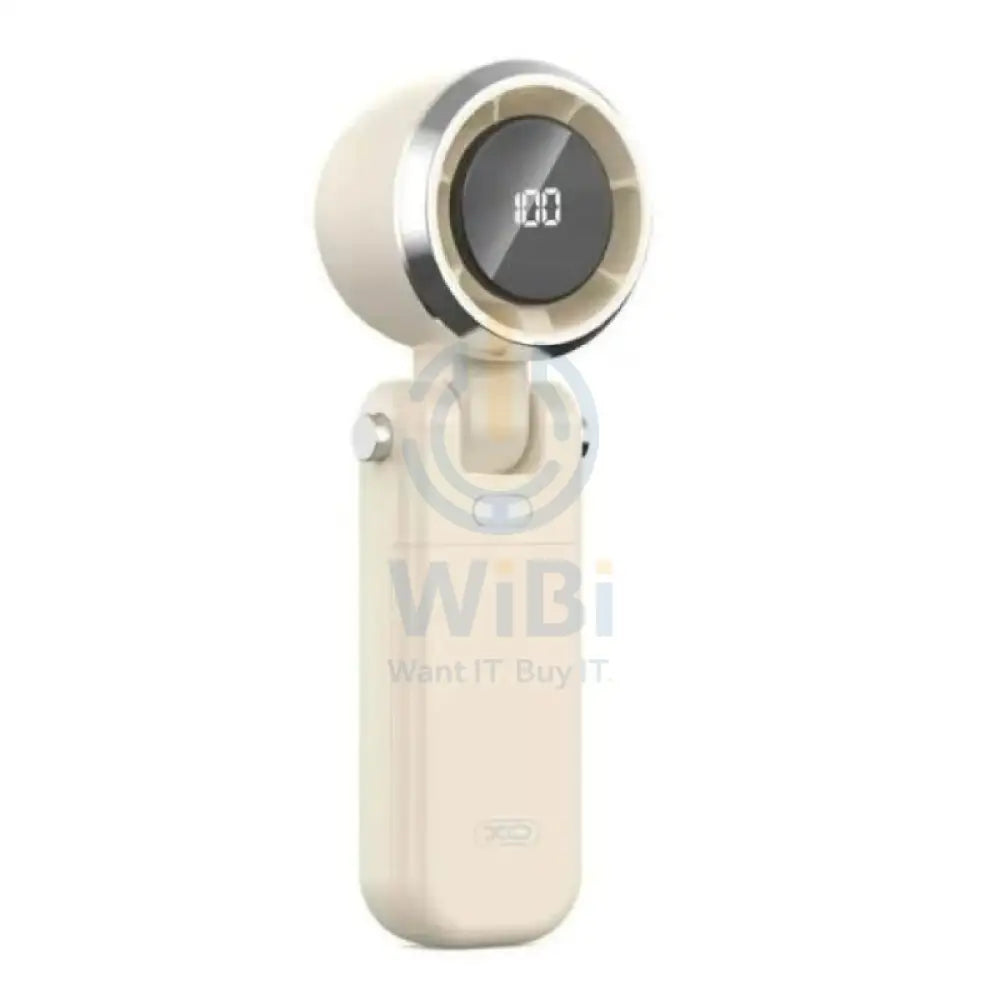 XO MF102 3-in-1 Electric Handheld Fan - 4000mAh / Cream Accessories > Smart Devices