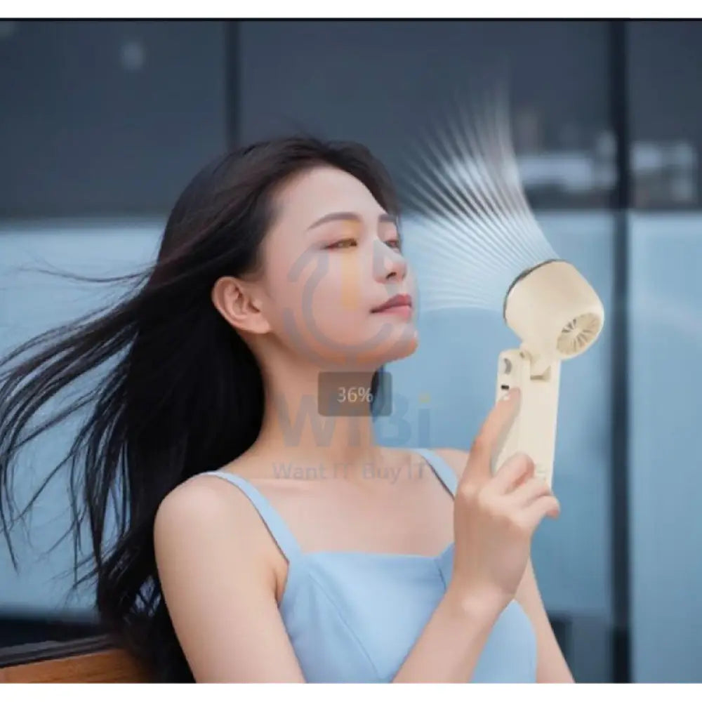 XO MF102 3-in-1 Electric Handheld Fan - 4000mAh / Cream Accessories > Smart Devices