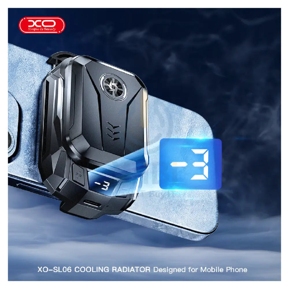 XO SL06 Cooling Radiator Designed for Mobile Phone - Black Accessories > Mobiles & Tablets