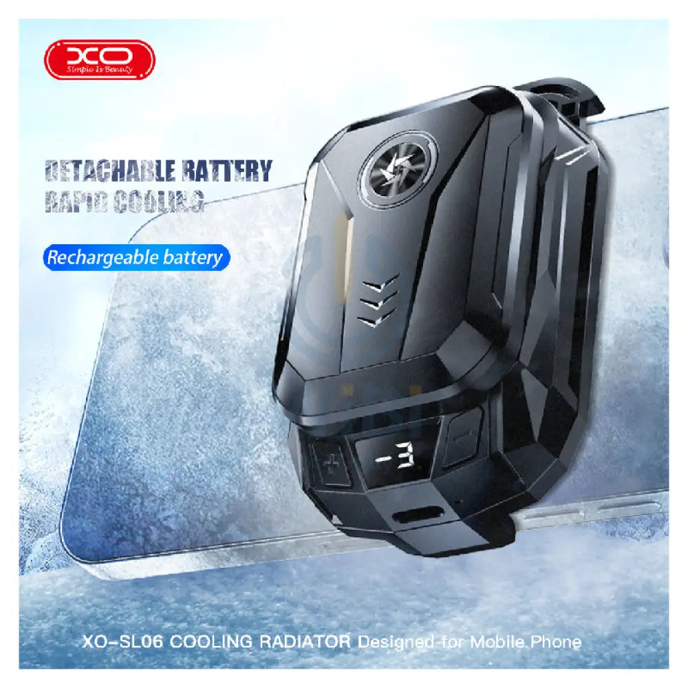 XO SL06 Cooling Radiator Designed for Mobile Phone - Black Accessories > Mobiles & Tablets