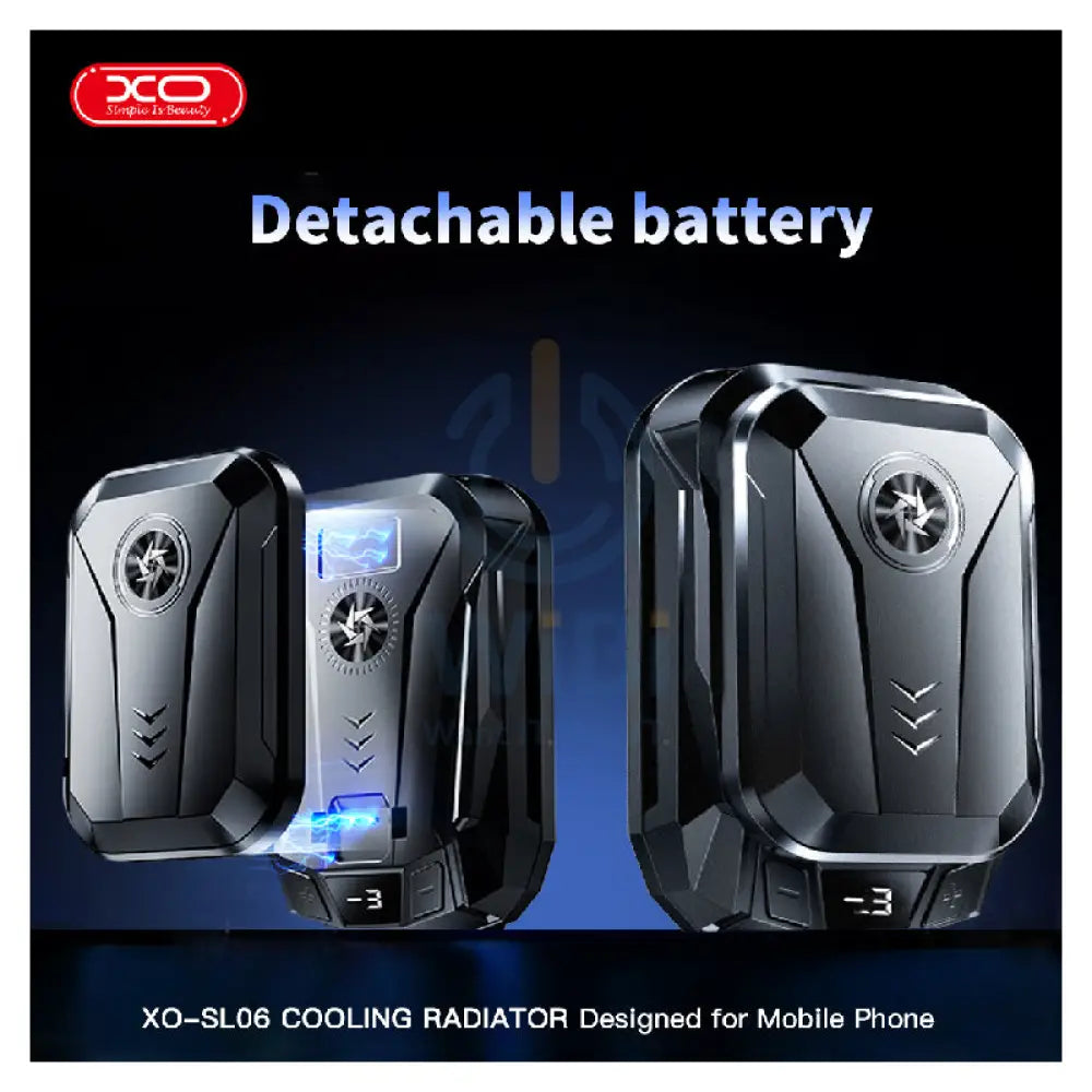 XO SL06 Cooling Radiator Designed for Mobile Phone - Black Accessories > Mobiles & Tablets