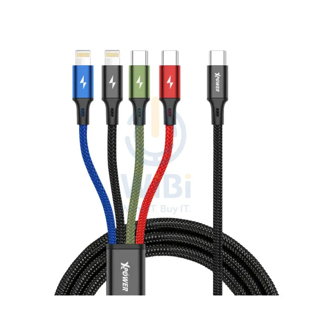 Xpower 4CL 4-in-1 Cable - 1.2 Meter / Black Accessories > Cables & Converters > Cables