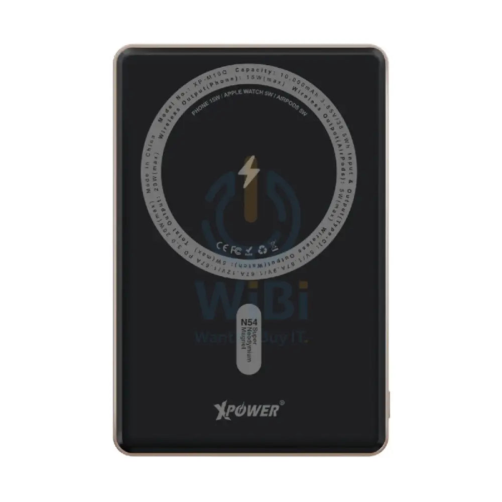 Xpower 6-in-1 Wireless Ultra Thin Power Bank With Stand - 10000mAh / 20W / Desert Titanium Accessories > Power Bank