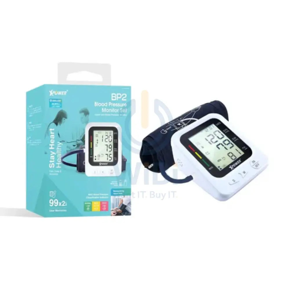 Xpower Blood Pressure LCD Monitor - White Accessories > Smart Devices