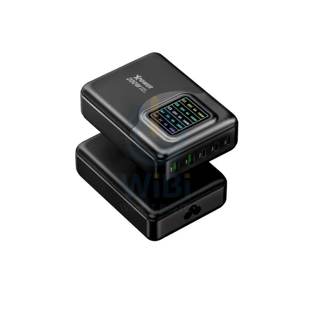 XPower GW200B 4 Output PD 3.0 Gan Wall Charger - 200W / Black Accessories > Power Adapters