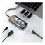 XPower HU62 6 In 1 Type-C Hub - 100W / USB / HDMI / Type-C / RJ45 - Transparent Grey Accessories > USB Hub > Offer Zone
