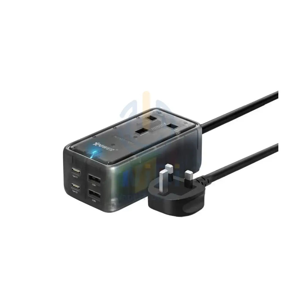 XPower PS1C 5 x Output Power Strip - 65W / Transparent Black Accessories > Power > Power Protection > Surge Protector >
