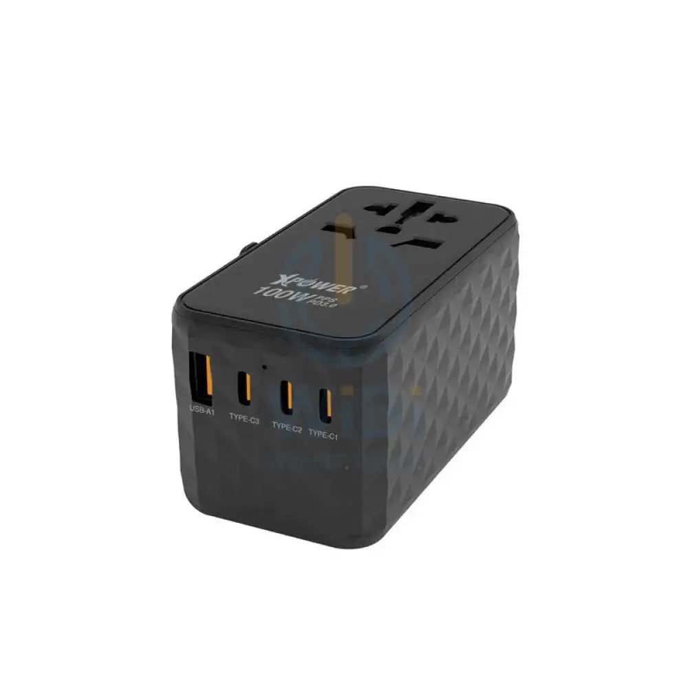 XPower TA100 5 Output Gan PD Travel Adapter - 100W / Black Accessories > Power Adapters