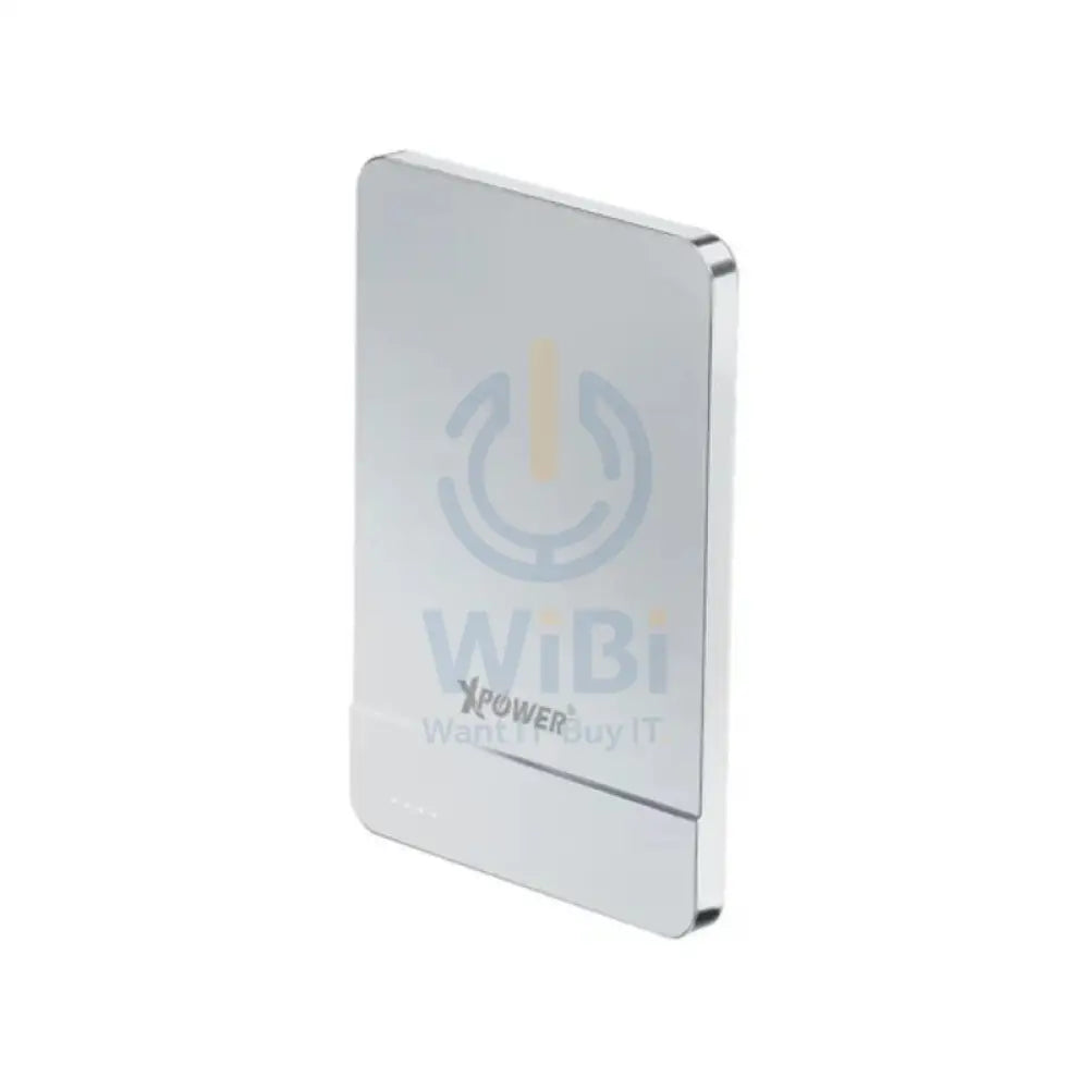 Xpower Wireless Ultra Thin Power Bank - 5000mAh / 20W / Silver Accessories > Power Bank