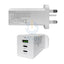Xtrememac 3 Port Wall Charger with GaN Power Tech - 65W / White Accessories > Power Adapters