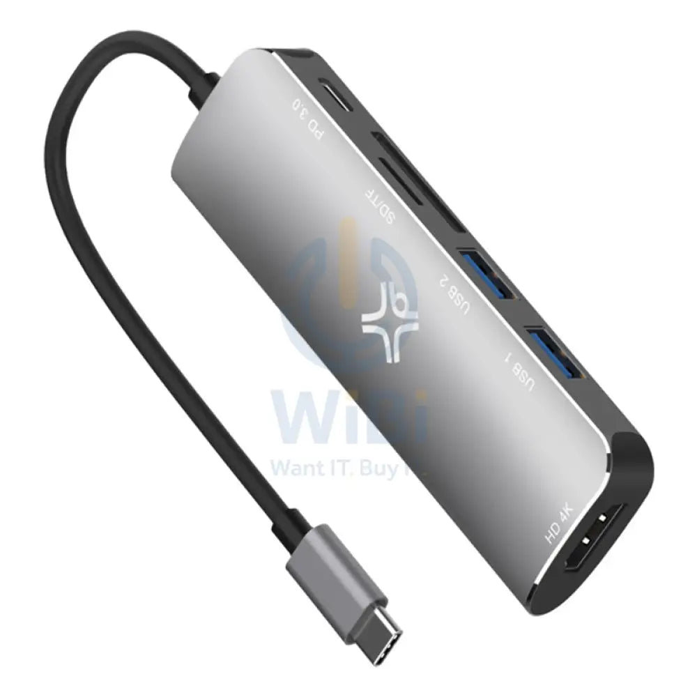 Xtrememac Card Reader - 6-in-1 / USB-C / Silver Storage > Memory Cards > Offer Zone