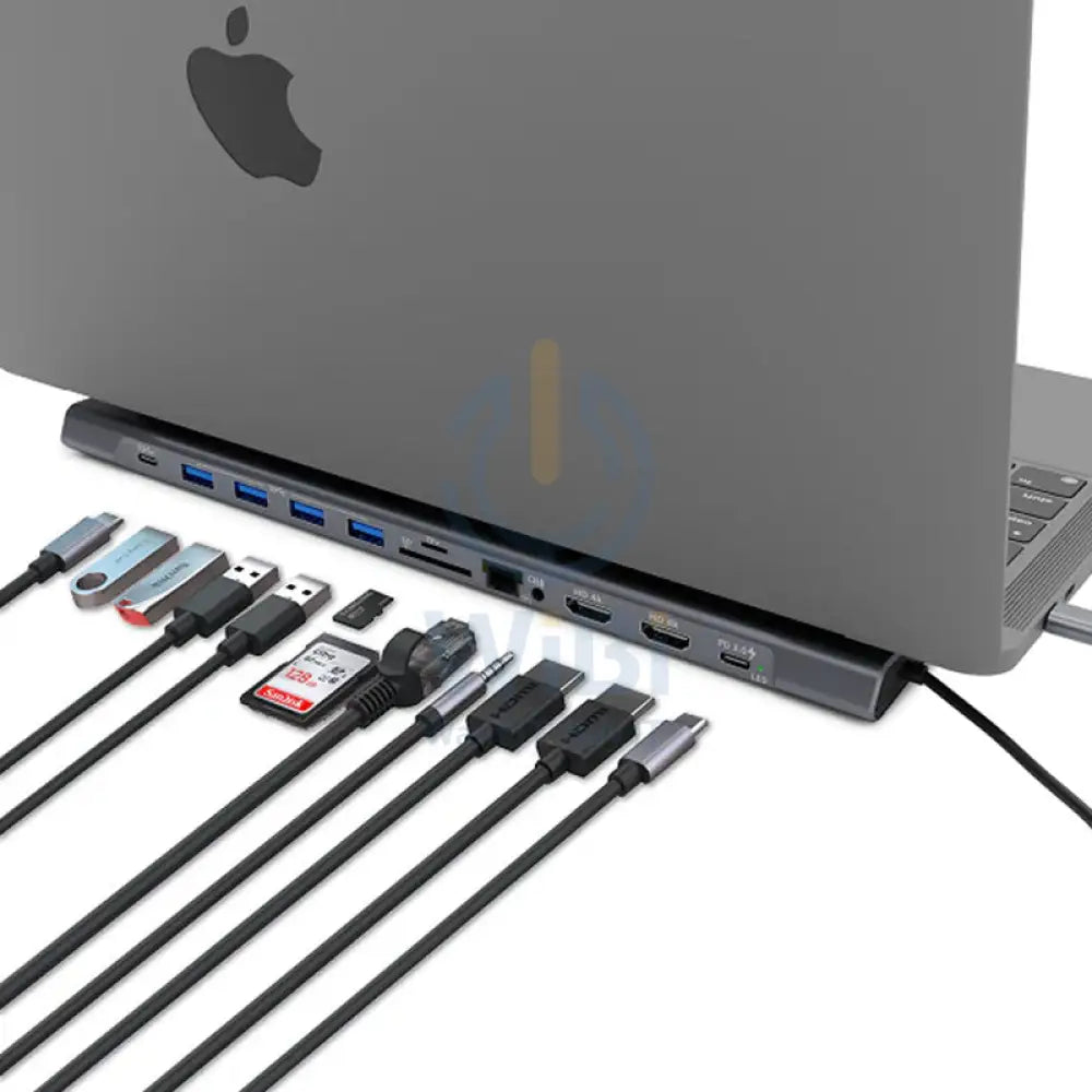 Xtrememac Docking Hub Station 12-ports / USB-C - Space Grey Accessories > Cables & Converters > Cables > Offer Zone