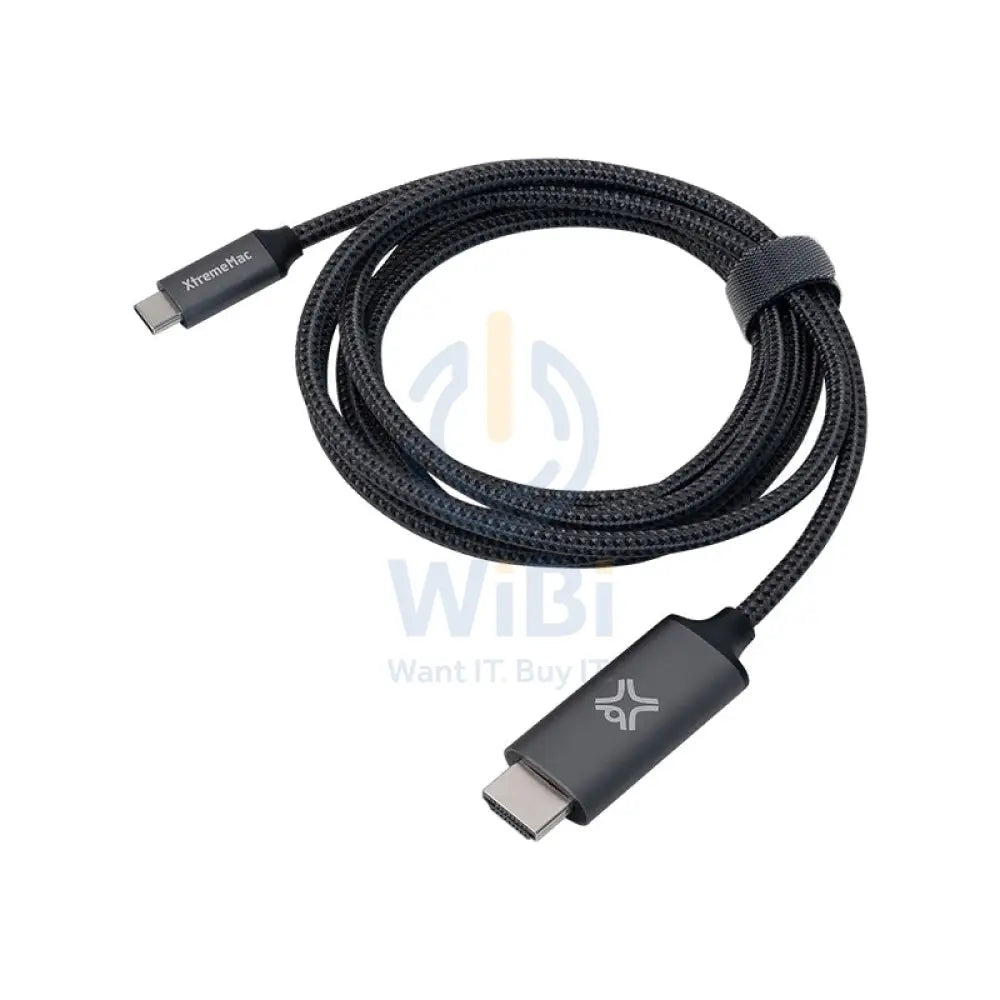 Xtrememac USB-C to HDMI Nylon Braided Cable - 2 Meter / Space Grey Accessories > Cables & Converters > Cables