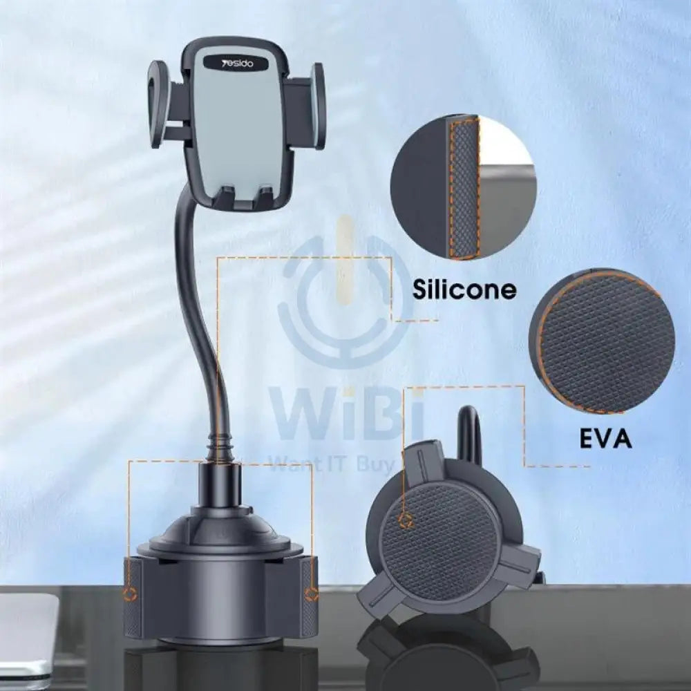 Yesido C112 Car Cup Holder - Car Mount / Black