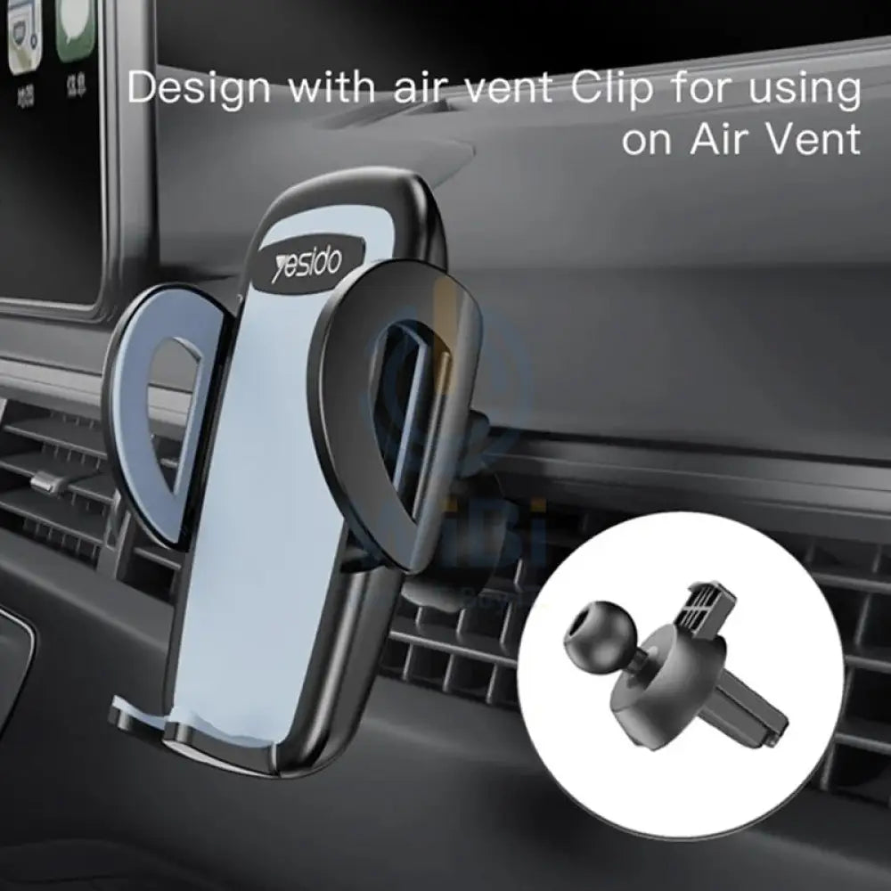 Yesido C112 Flexible Arm Car Cup Holder Mobile Phone Bracket with Air Vent Clip - Black Accessories > Mobiles & Tablets