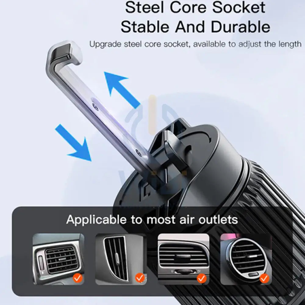 Yesido C136 Spring Clip Phone Holder Air Vent - Black Accessories > Mobiles & Tablets > Mobiles > Mobile Holder / Stands