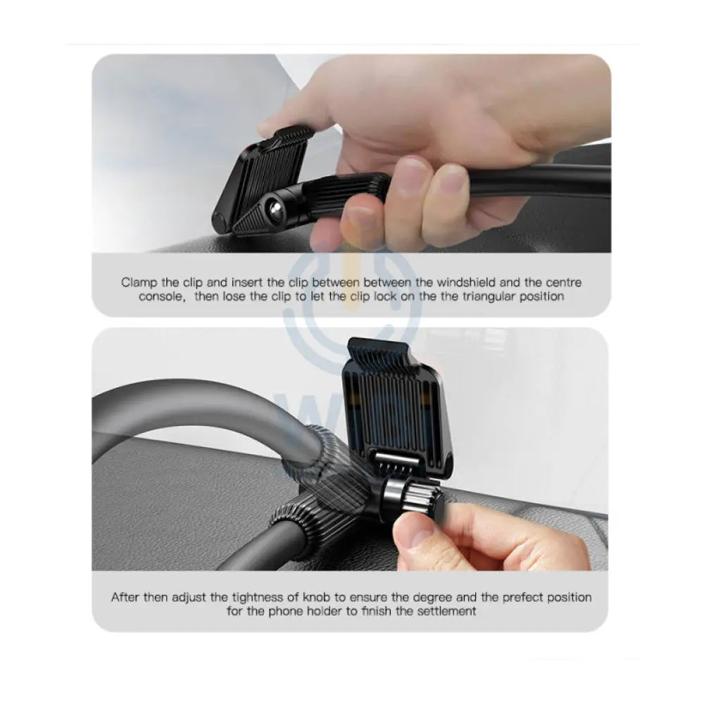Yesido C137 360 Arm Truck Car Adjustable Spring Clip Phone Holder - Black Accessories > Mobiles & Tablets > Mobiles >