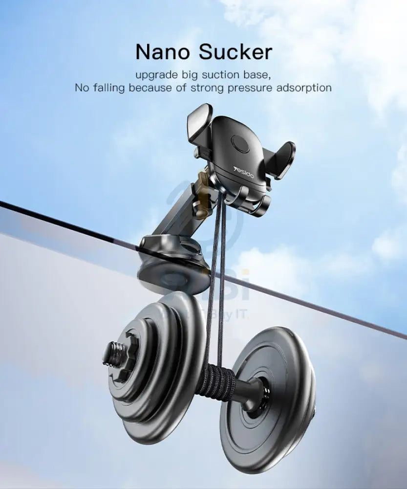 Yesido C138 Phone Holder - Magnetic / Black Accessories > Mobiles & Tablets > Mobiles > Mobile Holder / Stands