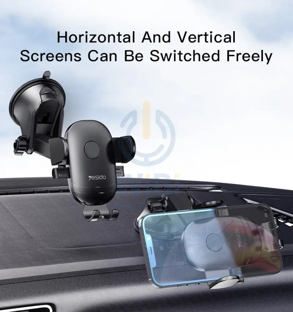Yesido C138 Phone Holder - Magnetic / Black Accessories > Mobiles & Tablets > Mobiles > Mobile Holder / Stands