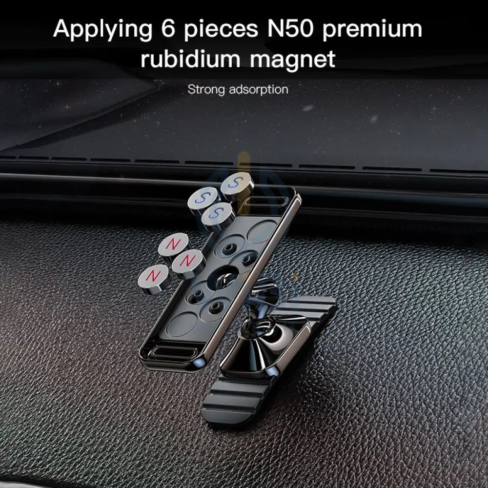 Yesido C150 Mobile Magnetic Phone Holder – Black Accessories > Mobiles & Tablets > Mobiles > Mobile Holder / Stands