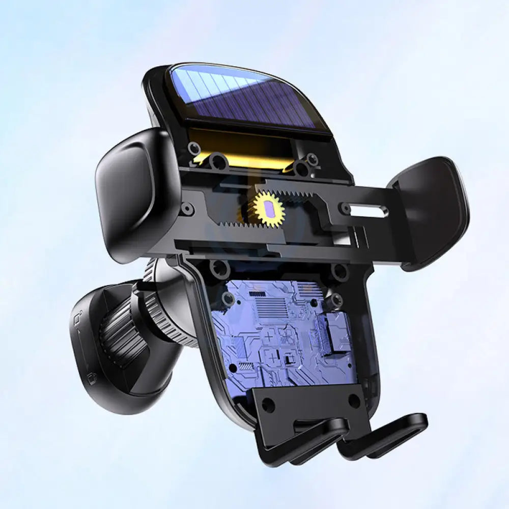 Yesido C164 Solar Power Clip Phone Holder - 110mAh / 2 Amps - Black Accessories > Mobiles & Tablets > Mobiles > Mobile