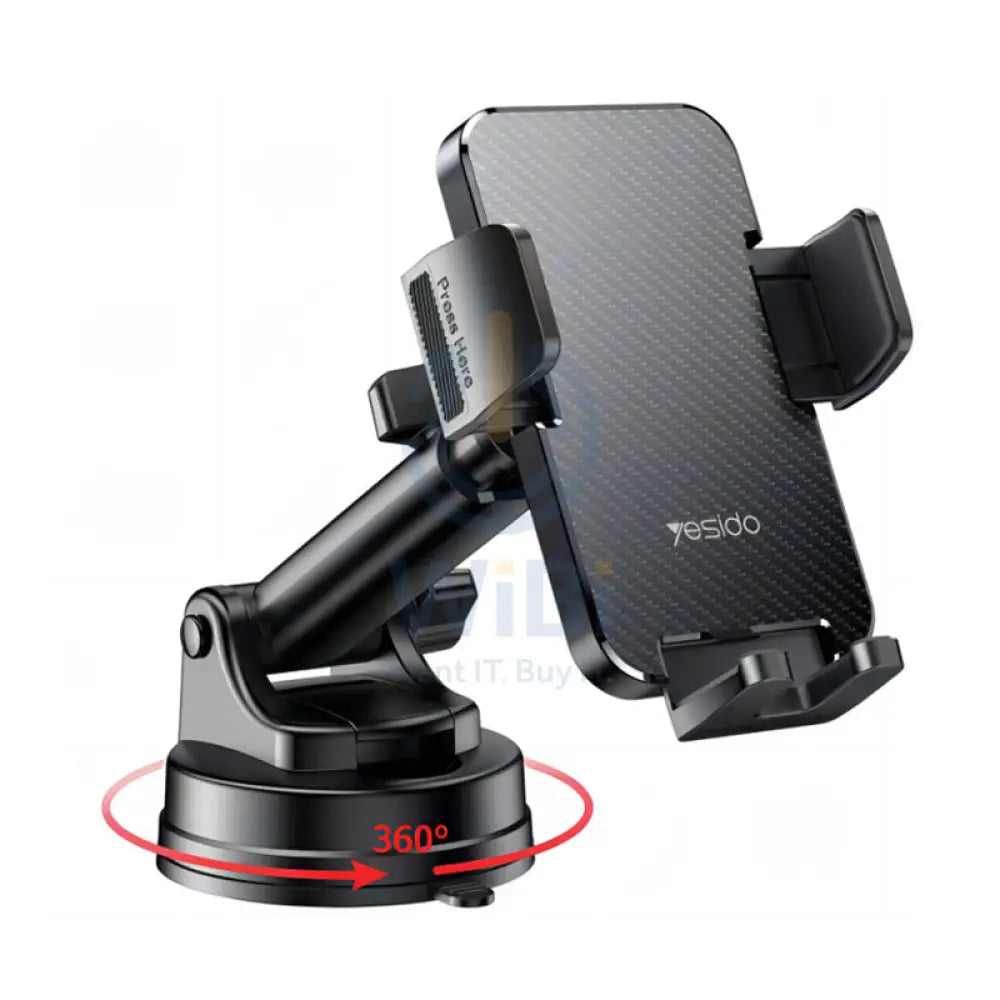 Yesido C173 Dashboard Spring Clip Holder - Black Accessories > Mobiles & Tablets > Mobiles > Mobile Holder / Stands