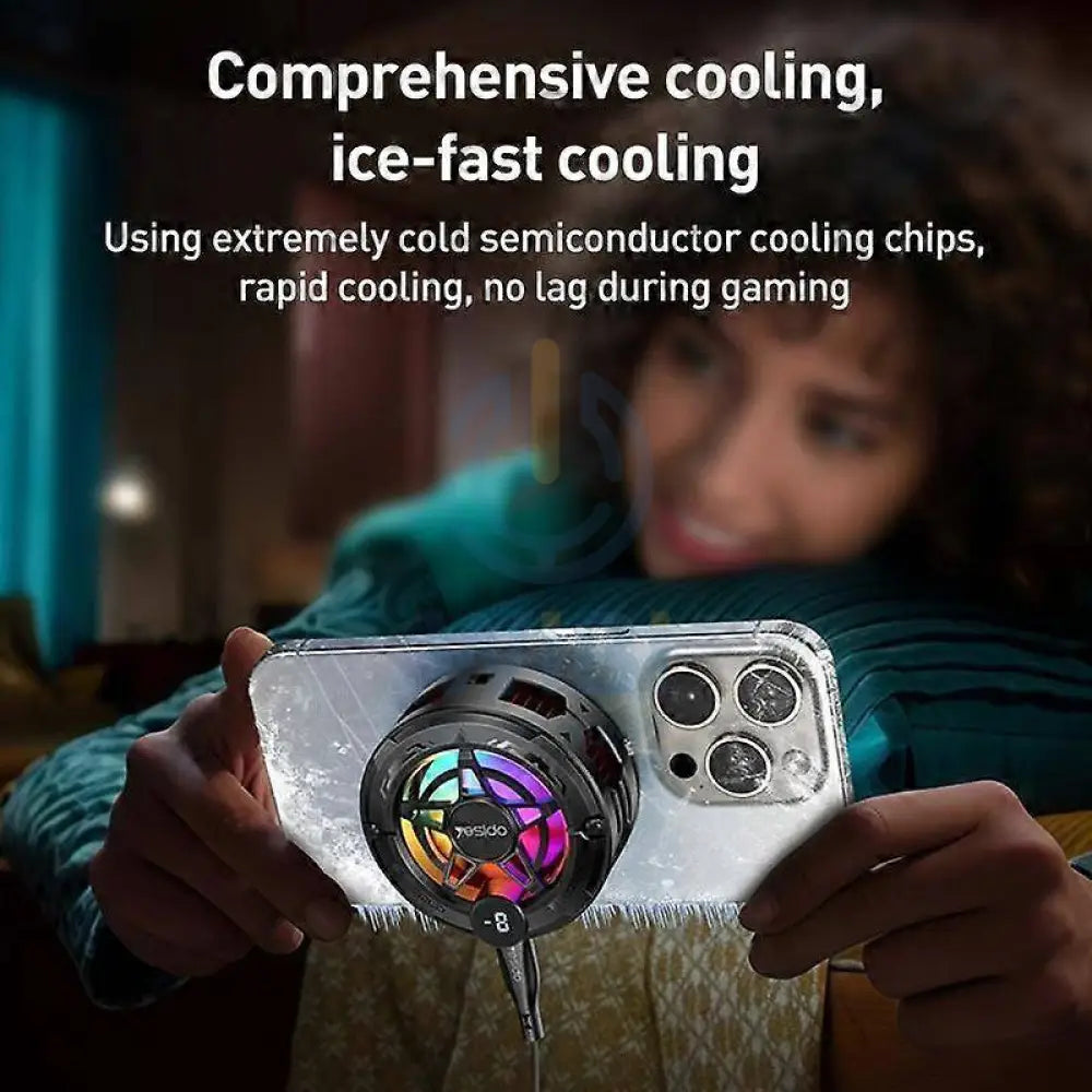 Yesido C226 Semiconductor Refrigeration Magnetic Universal Phone Radiator - Black Accessories > Other Accessories