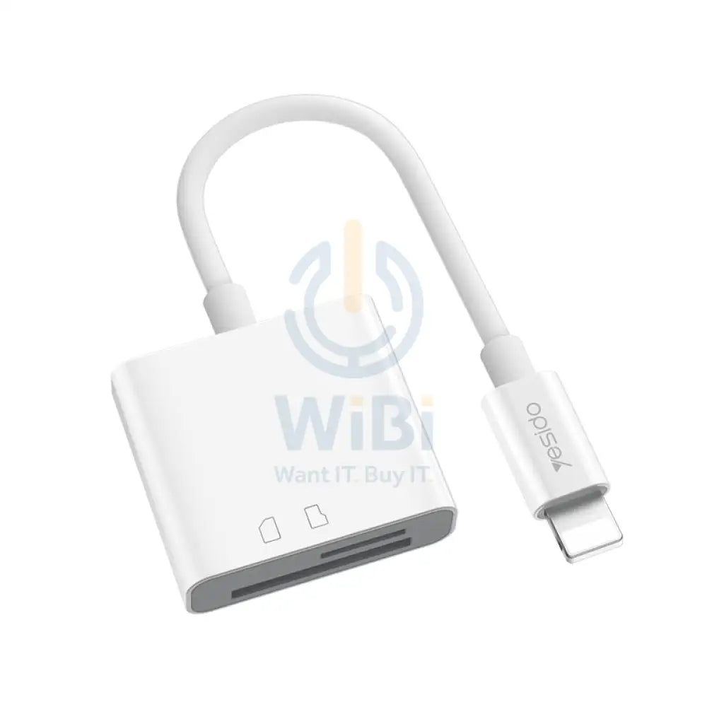 Yesido GS11 2 in 1 Multi-Function Converter Adapter - Lightning / TF Card - White Accessories > Cables & Converters