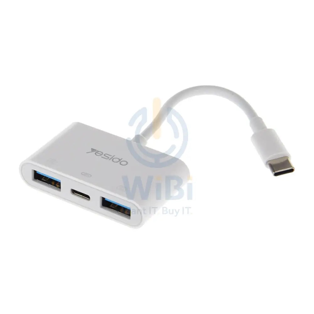 Yesido GS17 OTG Adapter Female To Male Converter Cable - USB / Type-C - White Accessories > Cables & Converters