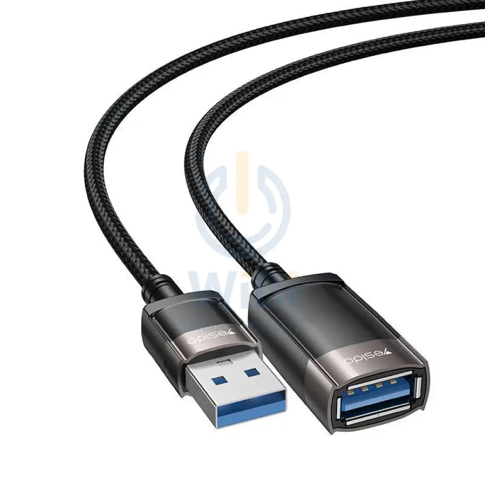 Yesido GS26 Aluminum Alloy USB Extension Cable - 1.5 Meter / USB - Black Accessories > Cables & Converters > Cables