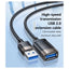 Yesido GS26 Aluminum Alloy USB Extension Cable - 1.5 Meter / USB - Black Accessories > Cables & Converters > Cables