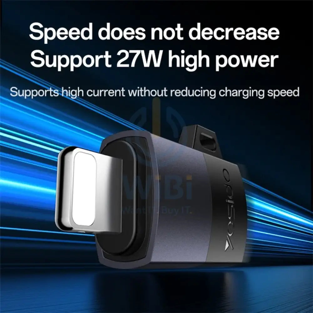 Yesido GS27 USB-C Charging Adapter - Lightning / Black Accessories > Cables & Converters > Converters