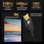 Yesido HM11 Braided 8K Ultra HDTV Extension Cable - 1.8M / 240Hz / 48Gbps / HDMI - Black Accessories > Cables &